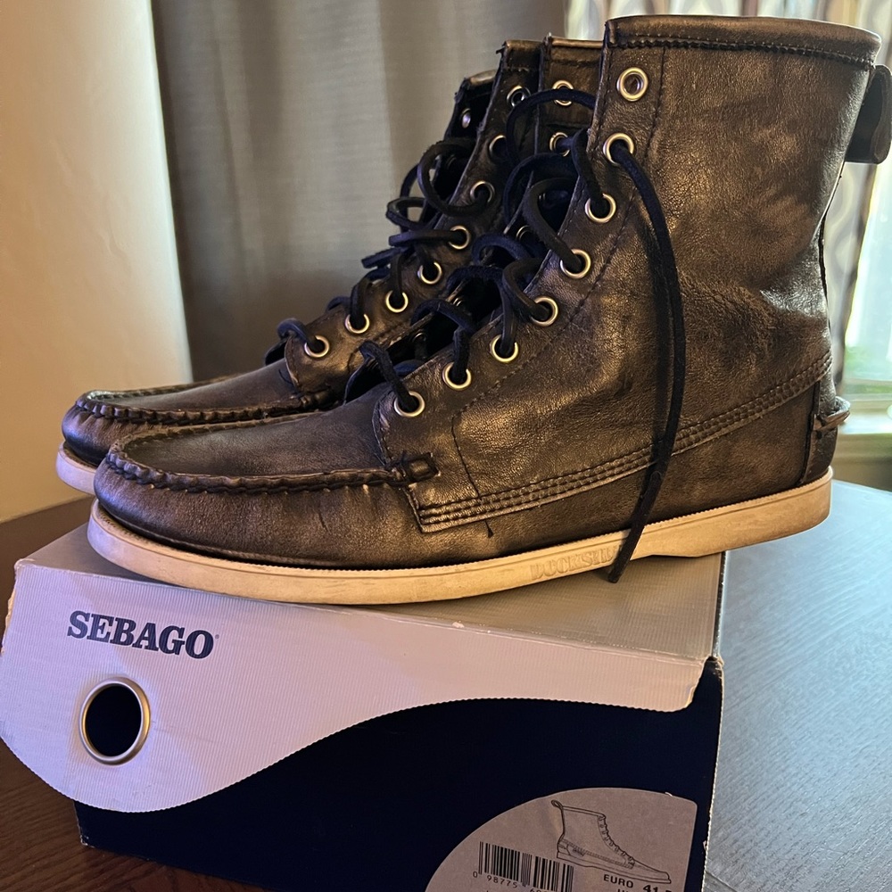 Sebago Lighthouse Tinsel Black Boots